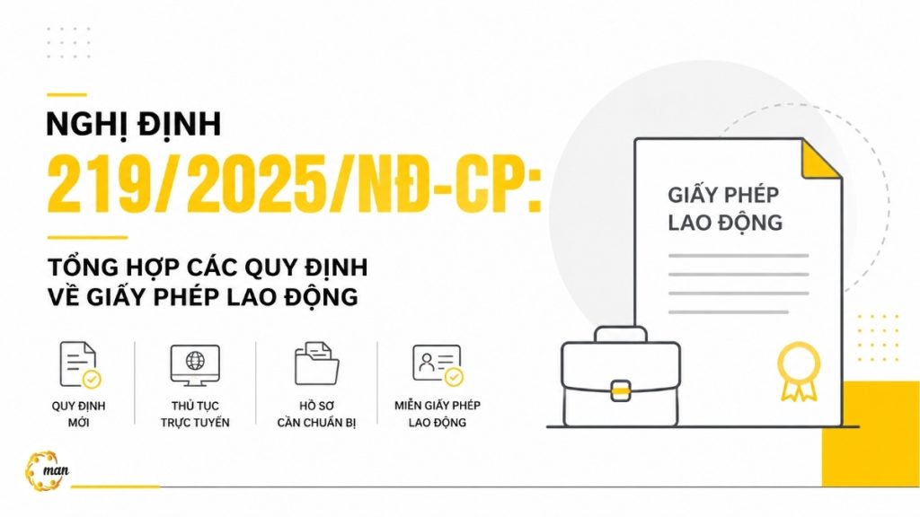 Nghị định 219/2025/NĐ-CP: Tổng hợp các quy định về Giấy phép lao động