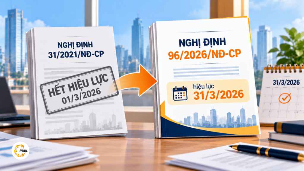 Nghị định 31/2021/NĐ-CP hết hiệu lực, thay bằng Nghị định 96/2026/NĐ-CP