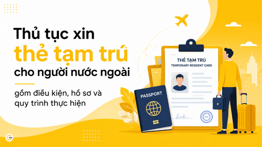 Thủ tục xin thẻ tạm trú cho người nước ngoài gồm điều kiện, hồ sơ và quy trình thực hiện