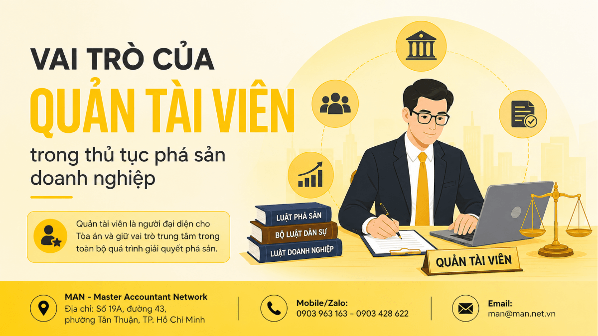 Vai trò của quản tài viên trong thủ tục phá sản doanh nghiệp