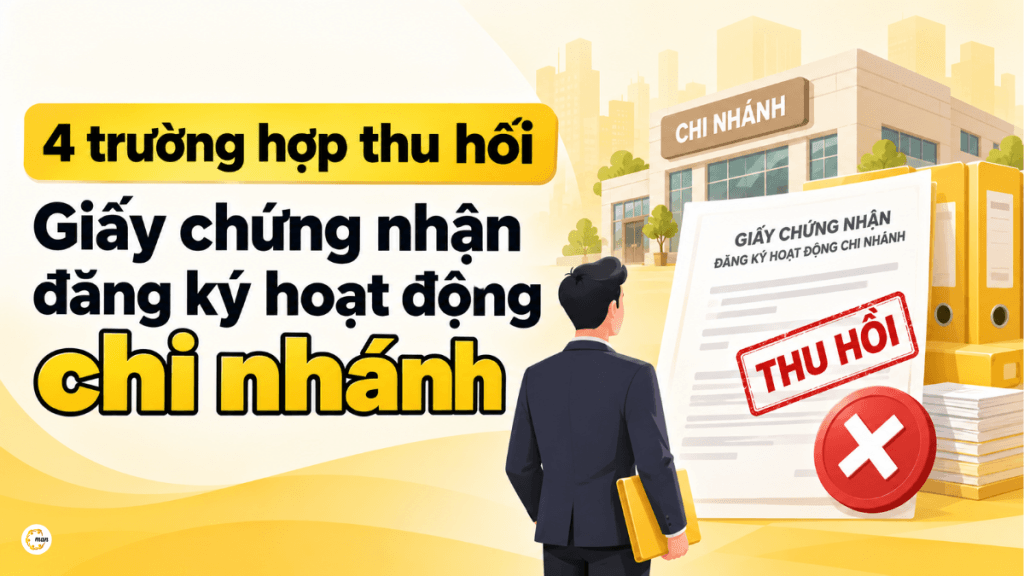 Trường hợp thu hồi Giấy chứng nhận đăng ký hoạt động chi nhánh